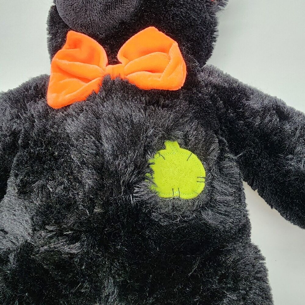 Fiesta Halloween Black Cat Plush 17" Witch Hat Big Eyes Stuffed Animal Toy 2007 - Picture 7 of 10